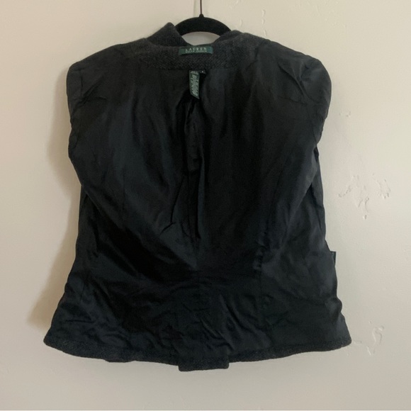 Lauren Ralph Lauren Vintage Double Breasted Tweed Wool Blend Blazer Size 8 - Picture 13 of 16